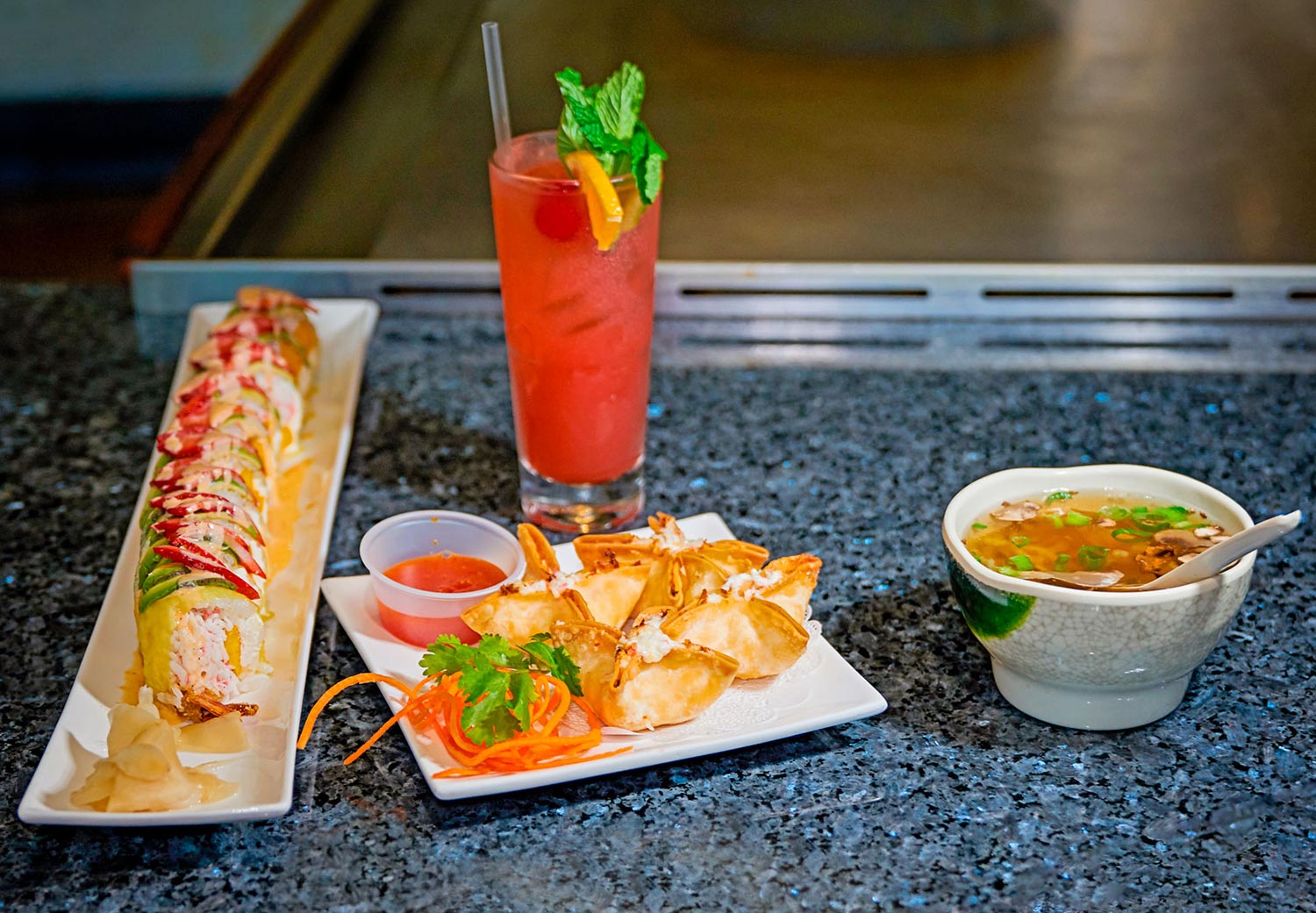 Sushi Teppanyaki Hibachi Blue Ginger Seafood Steakhouse Miramar, FL